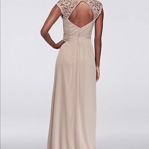 Davids Bridal Size 10 Champagne bridesmaid dress